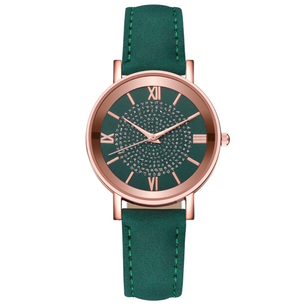 *CARLOTTA* Green x Gold Fashion Quartz Watch